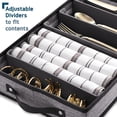 thumbnail image 4 of Caja de almacenamiento para cubiertos y utensilios Hearth & Harbor Grey, 4 of 8