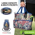 thumbnail image 2 of Garden Tool Bag,Pioneer Flower Floral Print Pattern Garden Tool Organizer,Garden Gifts,Waterproof Multi-Pocket Garden Tool Storage 11.8x5.5x11.4 Inch(Tools NOT Included), 2 of 6