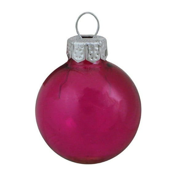 Whitehurst 40ct Clear Lipstick Glass Christmas Ornaments 1.5" (38mm)