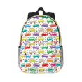 thumbnail image 1 of Easygdp Colorful Bus Mochila Ligera de 15 Pulgadas para Estudiantes, Mochila Cómoda para la Escuela y Viajes, Correas Ajustables, 1 of 6