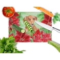 thumbnail image 2 of Caroline's Treasures Red Dachshund Poinsettas Glass Cutting Board Large, 2 of 2