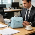 thumbnail image 4 of Insulated Lunch Bag, Large Cooler Tote with Shoulder Strap, Leakproof Thermal Lunch Box for Work, Picnic, Camping, and Travel, 4 of 5