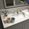 thumbnail image 4 of Elegant Bathroom Accessories Set 4Pcs Hydraulic Shampoo Dispenser Cup Toothbrush Holder Mouth Cup, 4 of 10
