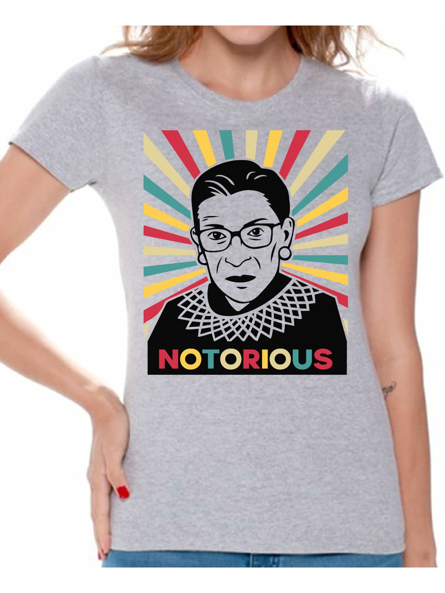 Awkward Styles Ruth Bader Ginsburg Shirt for Women Notorious Pop-Art  Portrait Shirt RBG T Shirt Ladies Support Women Empowerment T-shirt -  Walmart.com