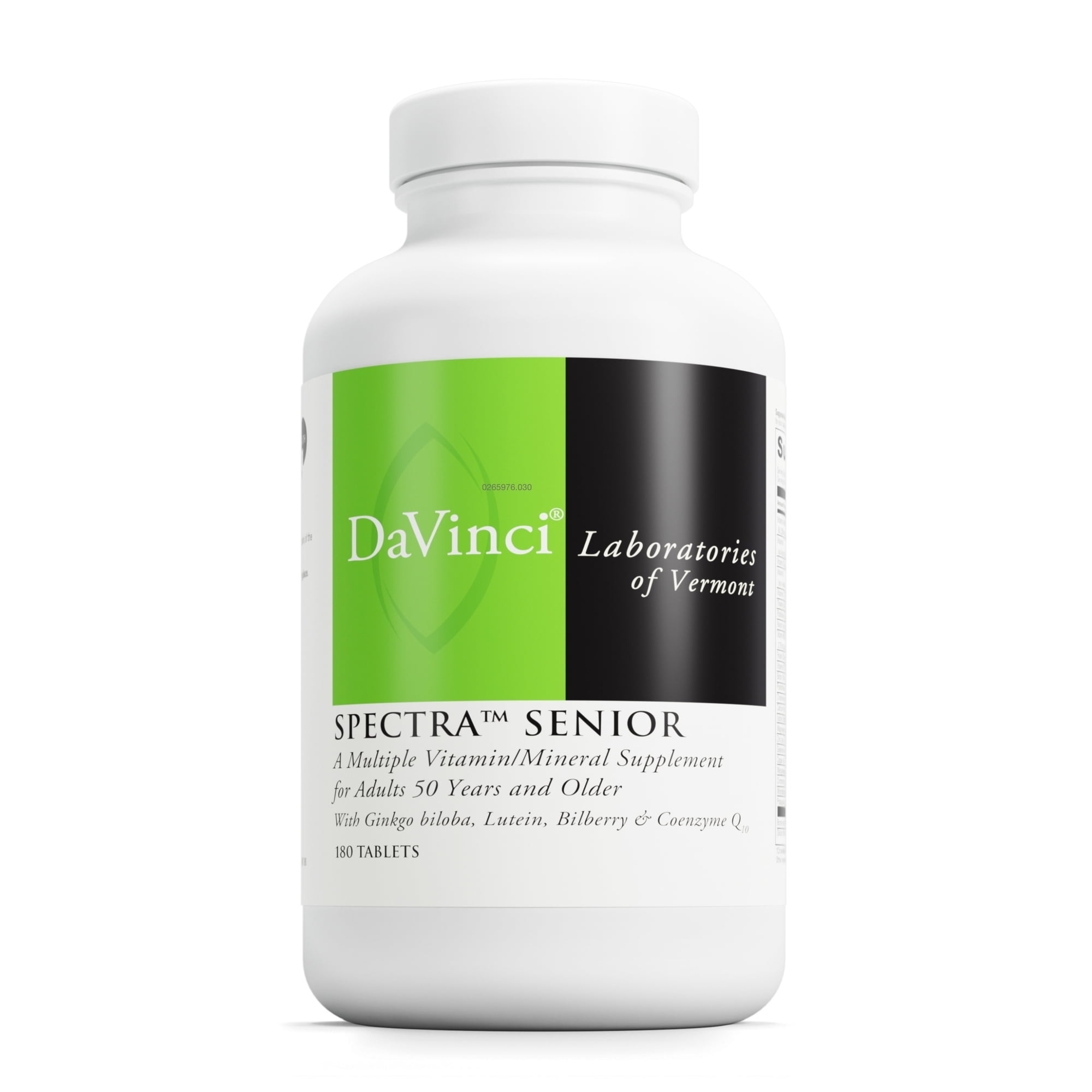 DaVinci Labs Spectra Senior - Multivitamin to Support Brain, Heart & Eye Health - 180 Capsules