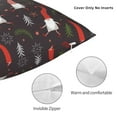 thumbnail image 3 of Wukai Cute Christmas Gnomes Premium Polyester Fleece Pillow Covers with Hidden Zipper Closure,Luxuriously Soft and Durable-24"x24", 3 of 7