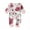 White, variant on Lovely Baby Girls Summer Rompers Girls Sleeve Romper Print Clothes Baby Floral Ruffles Jumpsuit Long Girls Romper&Jumpsuit