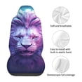 thumbnail image 5 of Sikiie Cool Lion Head Car Seat Protector 2 Pack Car Seat Cushion Mat, Car Seat Covers for SUV, Truck, Van, 5 of 7