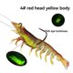 thumbnail image 1 of 3pcs Fishing Bait Shrimp Lure Pre-Rigged Fishing Jigs Soft Lure, 1 of 5