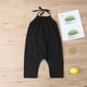 thumbnail image 3 of Odeerbi 1-14 Años Chicos Niñas Verano Sin Espalda Algodón Sudadera Halter Romper Color Sólido Casual Camisola Overalls Bib Pantalones Generales, 3 of 8