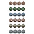 thumbnail image 1 of Holiday Time 24 Count Shatterproof Ornaments-Champagne/Green/Tan/Blue, 1 of 5