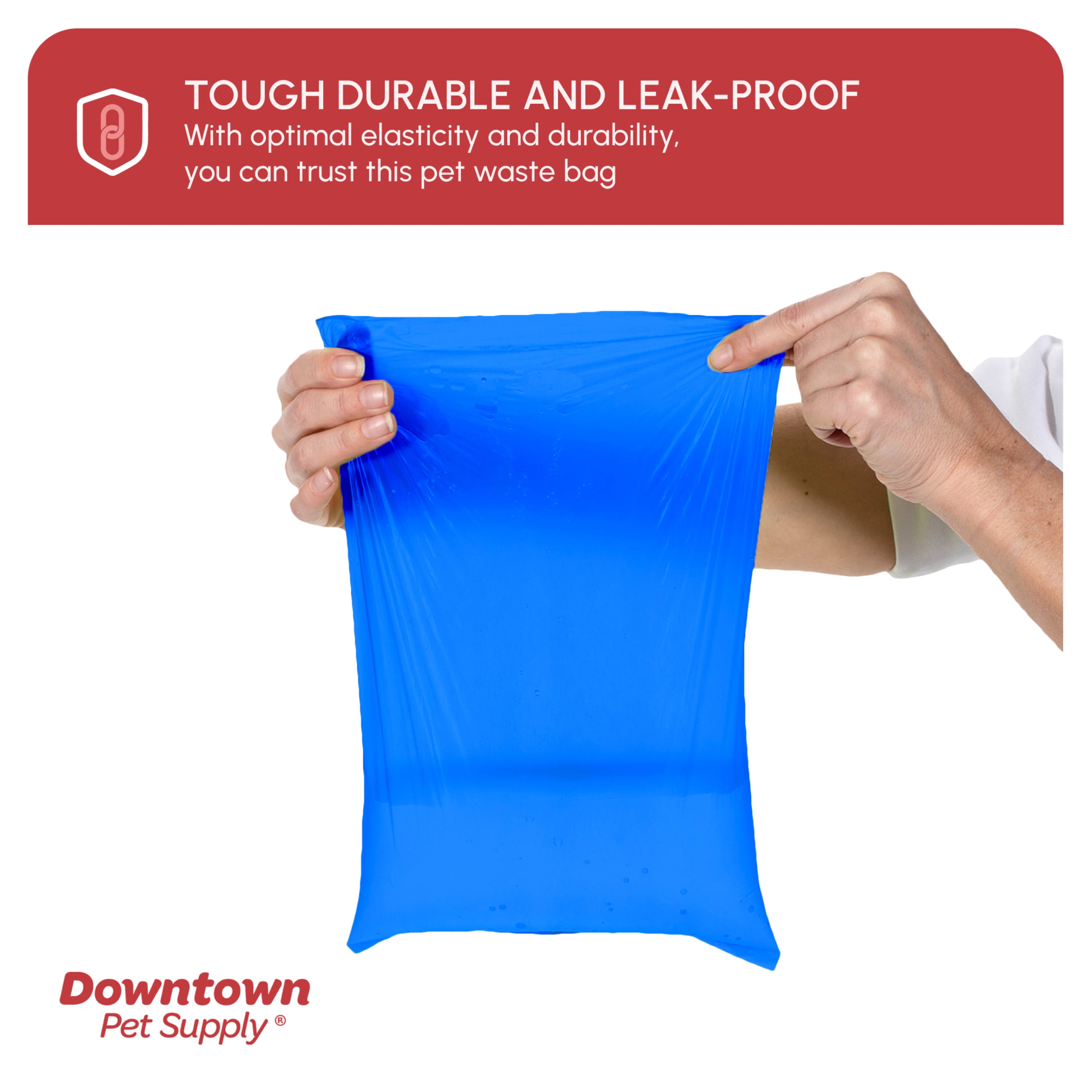 Downtown Pet Supply Dog Poop Bags, 2x Free Poop Bag Holder, Rainbow, 1000 Bags