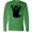 Kelly Green, variant on Inktastic Happy Halloween Cute Ghost Long Sleeve T-Shirt