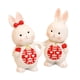 thumbnail image 1 of 2 Figuritas de Pareja en Miniatura, Esculturas Decorativas, Estatuas de Conejos Adorables, Adornos Artísticos para Comedor, Interior, Exterior, Porche, 1 of 3