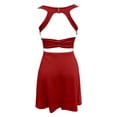 thumbnail image 6 of OSOLU Dresses Women Solid Color Tennis Dress With Built In Shorts Bra Workout Dress Athletic Dress For Women Trendy Sundress Wedding Guest Dress, 6 of 7