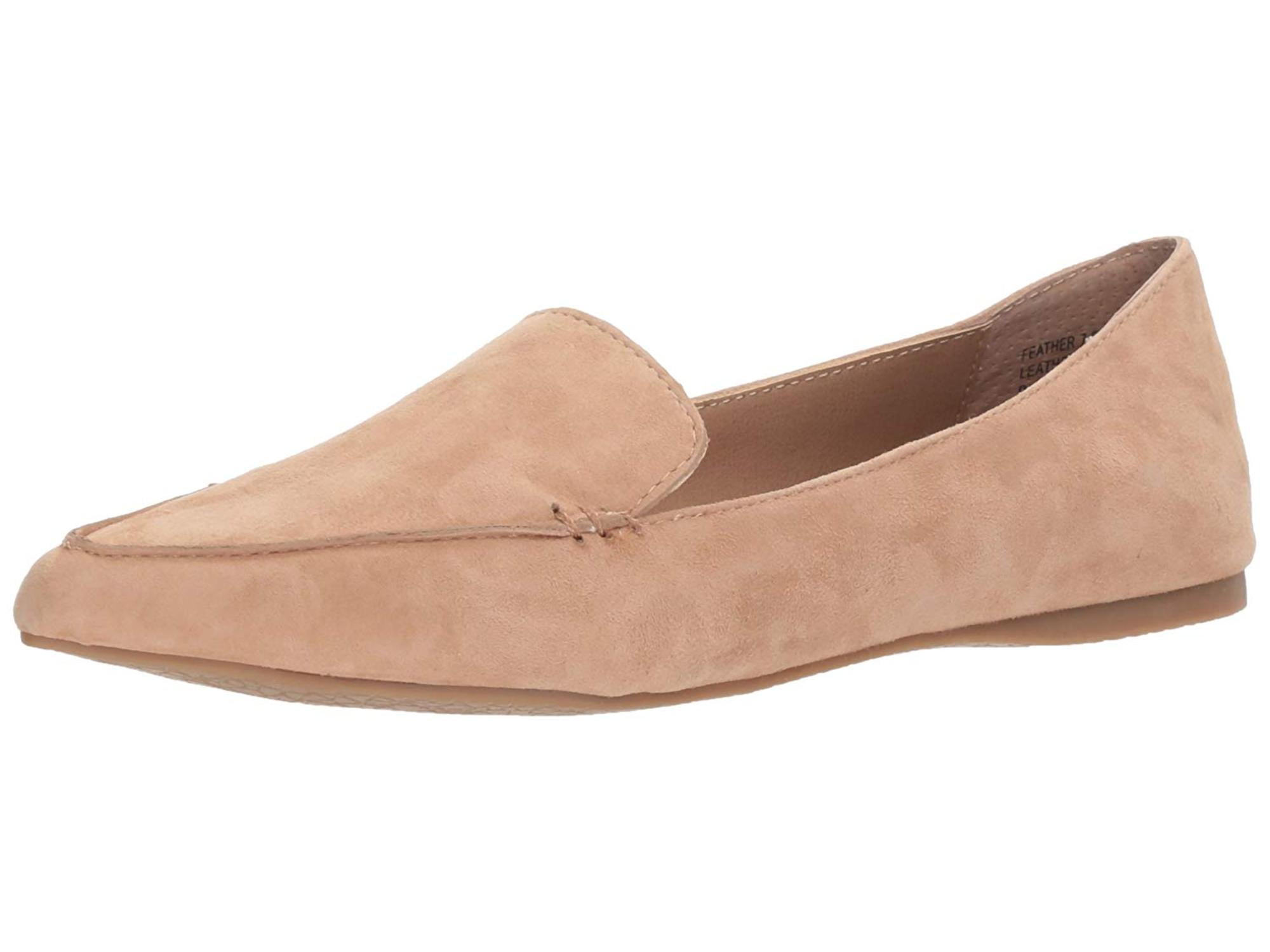 steve madden feather leather loafers