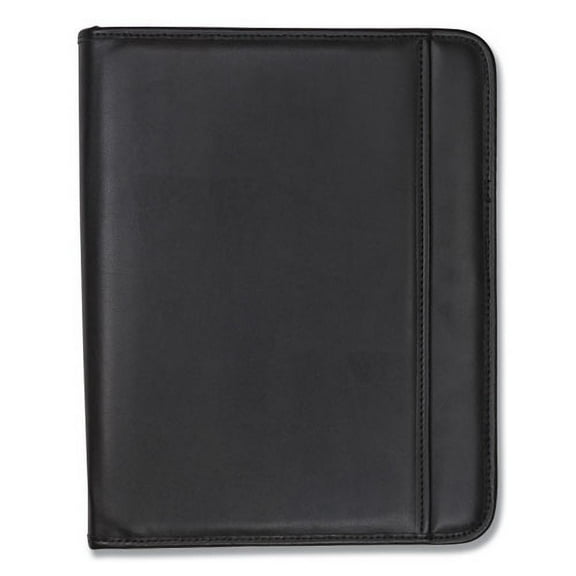 Professional Zippered Pad Holder, Pockets/slots, Writing Pad, Black | Bundle of 2 Each