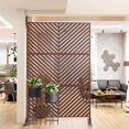 thumbnail image 1 of Neutypechic Outdoor Privacy Screen with Stand 76" x 47.2" x 15.7" Metal Balcony Decorative Screen, 1 of 5