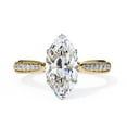 thumbnail image 2 of IGI Certified Lab Grown Diamond Engagement Ring | Center 11.50x5.50MM Marquise Cut Solitaire Stackable Wedding Rings For Women In 18K Solid Yellow Gold | F-G, VS-SI Quality (1.38 Ctw) Ring Size-9.5, 2 of 7