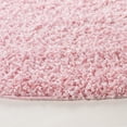 thumbnail image 3 of SAFAVIEH Primo Mason Solid Shag Area Rug, Light Pink, 6'7" x 6'7" Round, 3 of 7