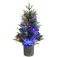 thumbnail image 4 of Kurt Adler 32-Inch Northern Light Pot Tree with Fiber-Optics and Multi-Color LED Lights, 4 of 4