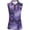 A-Purple400, variant on XIAONU Women's Heart Letter Print Sleeveless Polo Shirt Sleeveless Quarter Zip Polo Top Breathable Romantic Golf Tops