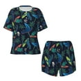 thumbnail image 4 of Naloa Dinosaur Women's Short-Sleeved Pajama Set, Loungewear, Summer pajamas, Breathable Cozy - 4X-Large, 4 of 9