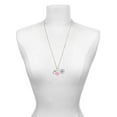 thumbnail image 3 of Delight Jewelry Silvertone Horseshoe - Hot Pink Heart Nurse Strong Zoe Necklace, 3 of 4