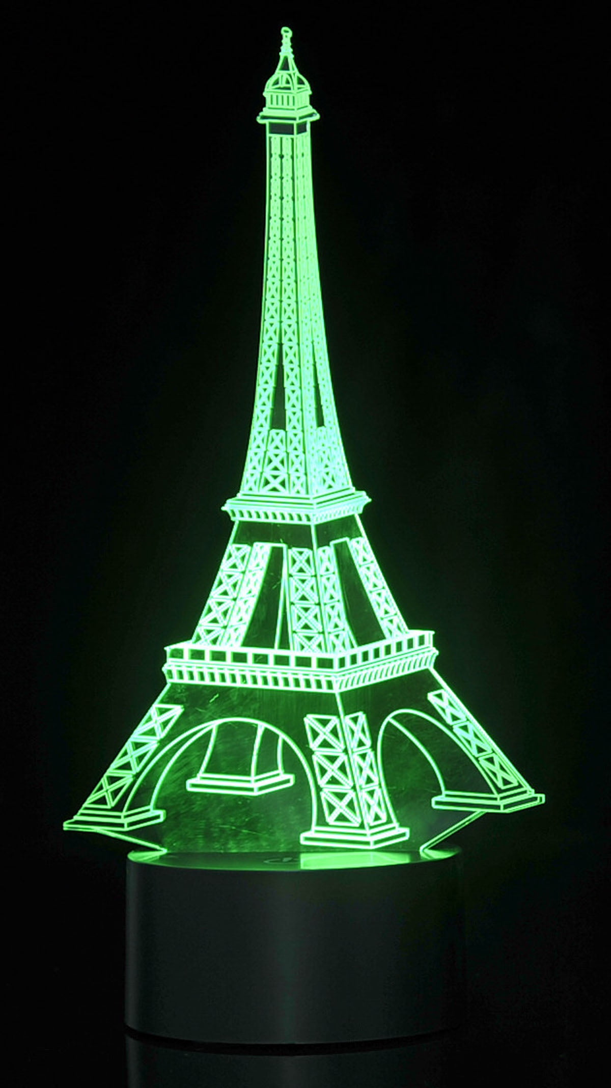 Board No More! 3D Eifel Tower Laser Cut Precision LED Lights