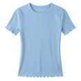 thumbnail image 4 of CFXNMZGR Kids Oversized T Shirt Girls Graphic Short Sleeve T Shirts Toddler to Big Kid (Sky Blue,9-10 Years), 4 of 5