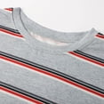 thumbnail image 6 of Yuanlong Womens T-Shirts Casual Color Blocked Striped Drop Long Sleeve Round Neck Tee Shirts Spring Streetwear Loose Top, 6 of 8