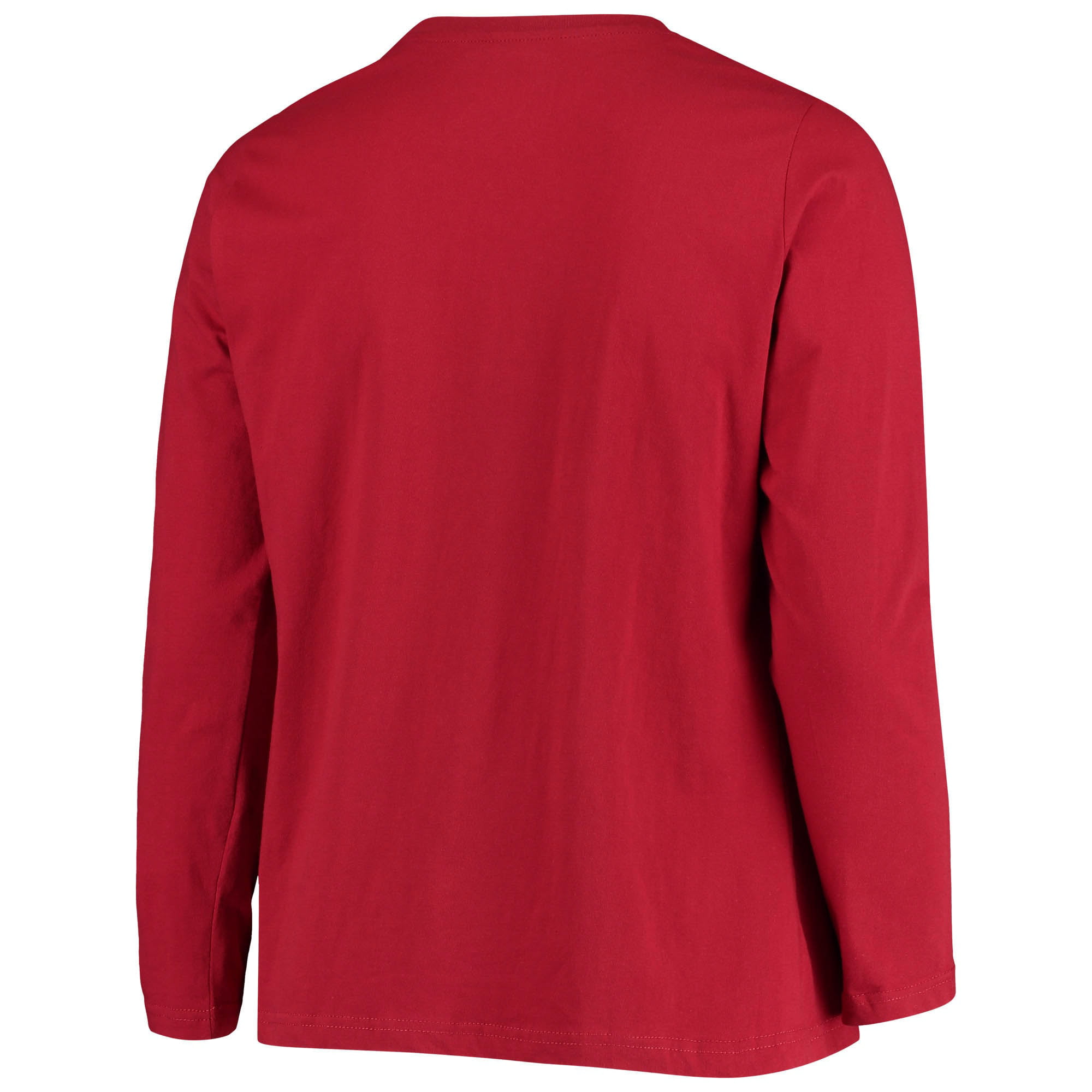 Women's Fanatics Branded Cardinal Arizona Cardinals Plus Size Primary Logo  Long Sleeve T-Shirt 
