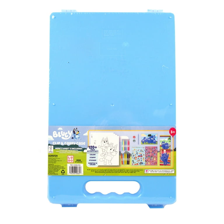 Bluey Clip & Carry Case, 120+ Pieces, Boys and Girls, Child, Ages