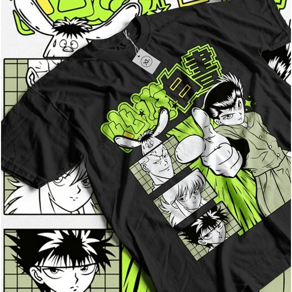 Yu Yu Hakusho T-shirt Yusuke Hiel Kuwabara And Kurama Anime Gift Shirt All Size