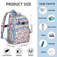 thumbnail image 3 of Fantasy Butterfly School Backpack Abstract Butterfly and Garden Print for Students with Dreamy Aesthetic Style, 3 of 6