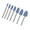7pcs Blue Peach, variant on Abrasive Grinding Head Polishing Wheel Suitable For Metal Stone Polishing With 3mm Shank Rotary Tool Attachment