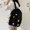 Black, variant on Bear Doll Backpack Fashion All-Match Canvas,Black