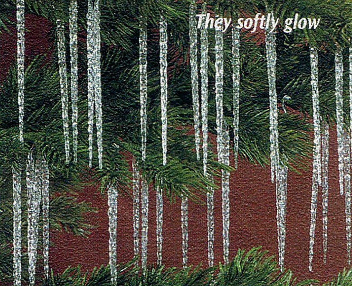 Hanging Christmas Tree Shimmering Icicle Decorations  Set of 100