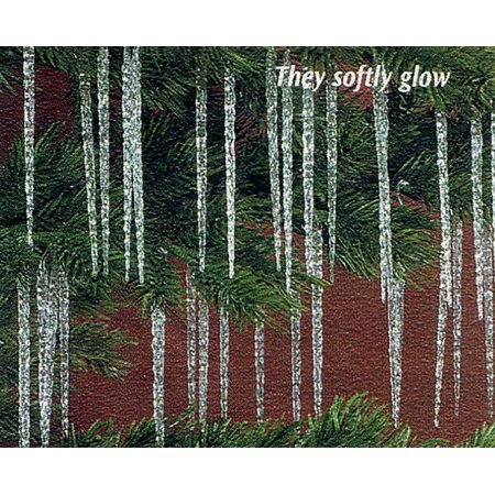 Hanging Christmas Tree Shimmering Icicle Decorations Set Of 100