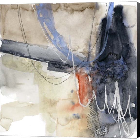 Great Art Now Abstract Coordinates I by Jennifer Goldberger, Canvas Wall Art, 24W x 24H