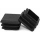 thumbnail image 1 of 20 PCS 25 x 25 mm Flap Plugs for Square Tube Square Black Plastic Plug End Cap for Pipe Tube Polyethylene Plastic End Caps, 1 of 5