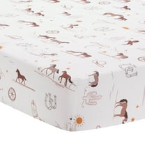 Lambs & Ivy Country Western Breathable 100% Cotton Fitted Crib/Toddler Sheet