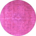 thumbnail image 1 of Ahgly Company Indoor Round Persian Purple Traditional Area Rugs, 4' Round, 1 of 4
