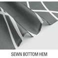 thumbnail image 6 of Abstract Striped Shower Curtain, Modern Minimalist Waterproof Fabric Shower Curtain Set with Hooks 72" x 72" - Dark Grey, 6 of 6