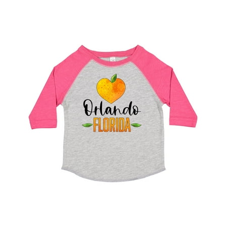 

Inktastic Orlando Florida Orange in Heart Gift Toddler Boy or Toddler Girl T-Shirt