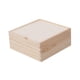 thumbnail image 4 of Caja de madera para bodas, caja de dulces, organizador, caja de joyería de recuerdo rústica, regalo 18x18x8cm, 4 of 9