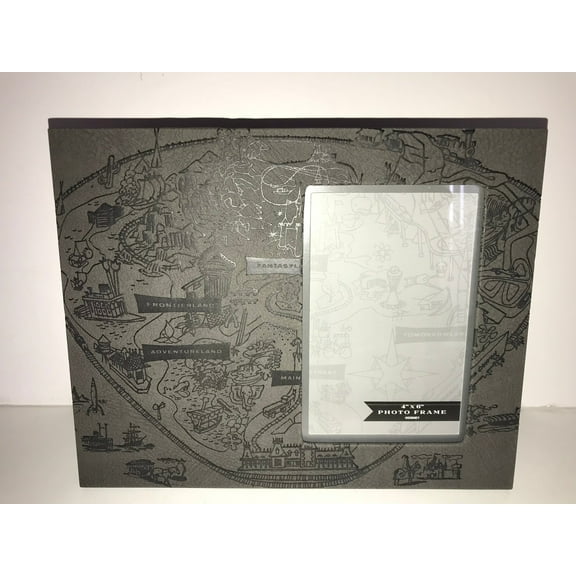 Disney Parks 4"x6" Picture Photo Frame Twenty Eight & Main Leather Magic Kingdom