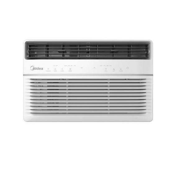 Open Box Midea 8,000 BTU DOE SmartCool Window Air Conditioner, for spaces up to 350 sq. ft. MAW08S1YWT