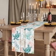 thumbnail image 2 of Table Runners 108 Inches Long Dress Scarves, Teal Red Coastal Farmhouse Coffee/Dining/Kitchen Table Runner for Living Room, Beach Nautical Sea Turtle Coral Starfish Vintage 13x108 Inch, 2 of 9