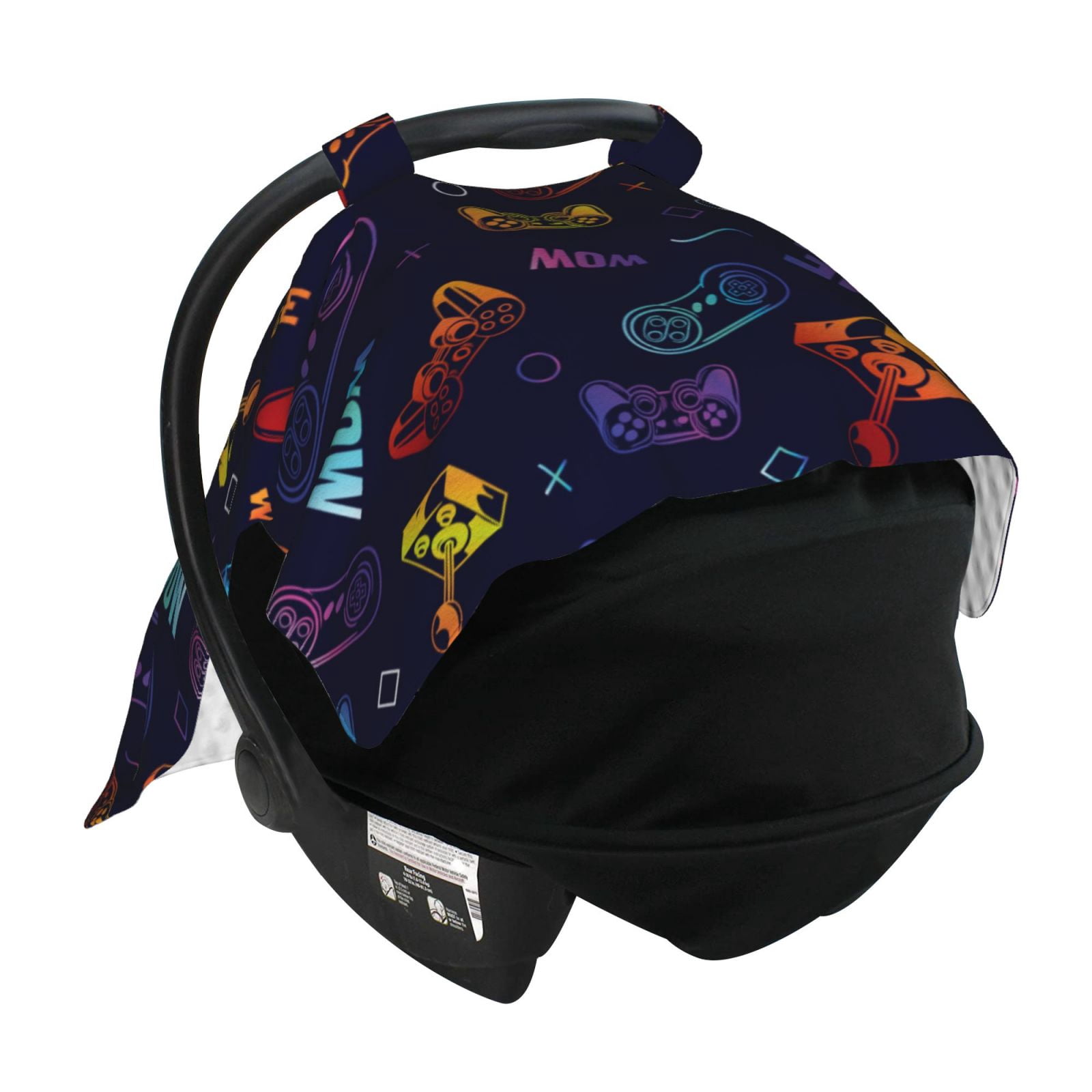Naloa Games Baby Car Seat Cover, Breathable Baby Carrier Cover, Multiuse Baby Carrier Cover & Nursing Breastfeeding Cover